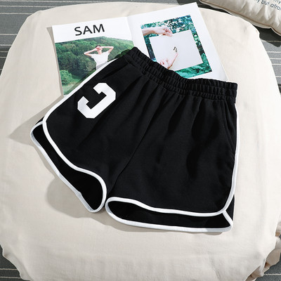 Pantaloni scurti de dama model uni cu margini