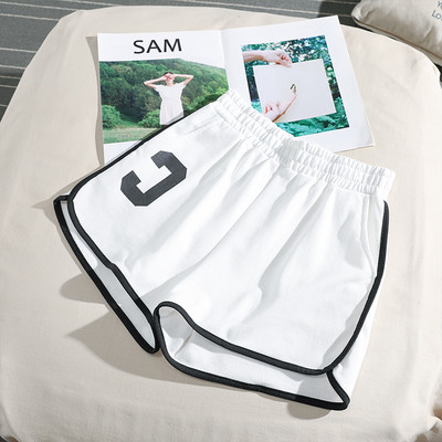 Pantaloni scurti de dama model uni cu margini