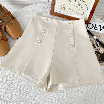 Model nou de pantaloni scurti de dama cu nasturi in mai multe culori