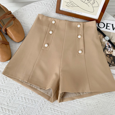 Model nou de pantaloni scurti de dama cu nasturi in mai multe culori