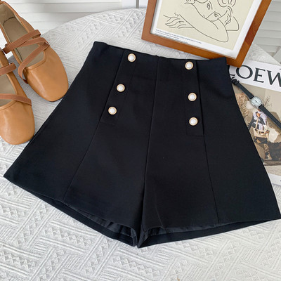 Model nou de pantaloni scurti de dama cu nasturi in mai multe culori