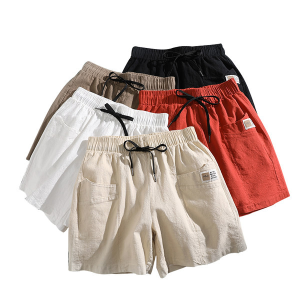 Pantaloni scurți casual de damă cu cravate și buzunare