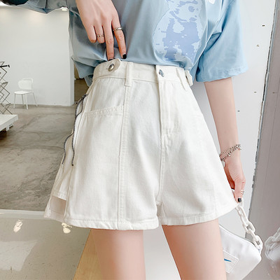 Modernas sieviešu bikses ar augstu vidukli un rāvējslēdzēju sānos