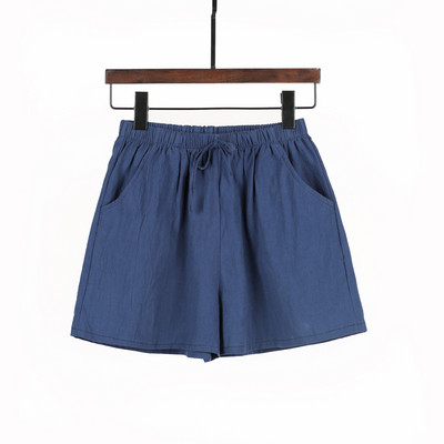 Sieviešu šorti ar augstu vidukli vienkrāsainu modeli