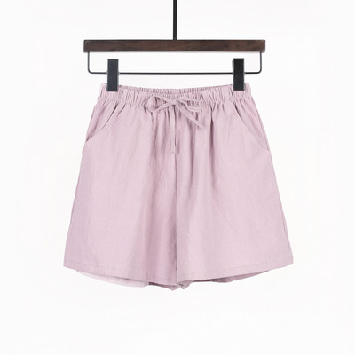 Sieviešu šorti ar augstu vidukli vienkrāsainu modeli