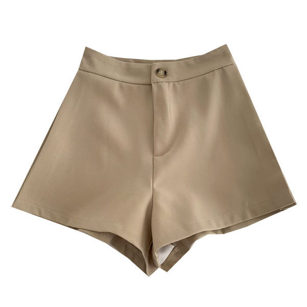 Pantaloni scurți de damă cu talie înaltă model larg