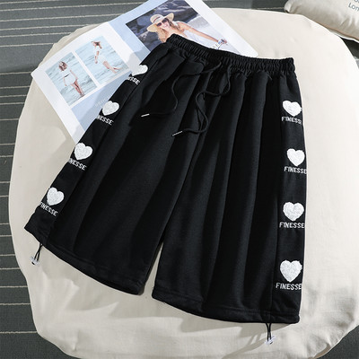 Pantaloni sport dama cu cravate si broderii