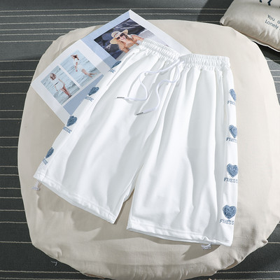 Pantaloni sport dama cu cravate si broderii