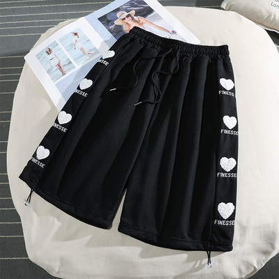 Pantaloni sport dama cu cravate si broderii