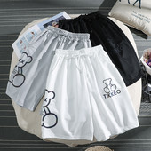 Sieviešu sporta bikses ar saitēm un uzrakstu