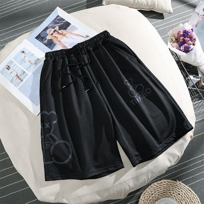 Sieviešu sporta bikses ar saitēm un uzrakstu