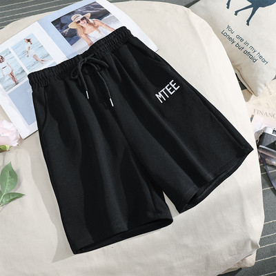 Sieviešu šorti ar saitēm un uzrakstu