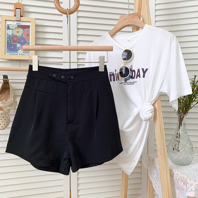 Jauna modeļa platas sieviešu bikses ar pogām