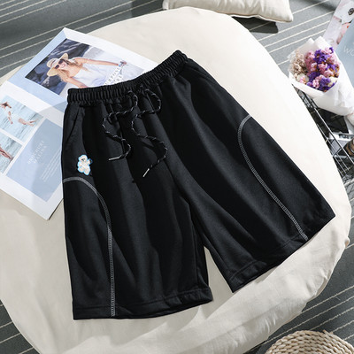 Pantaloni sport de dama cu talie inalta si cravate