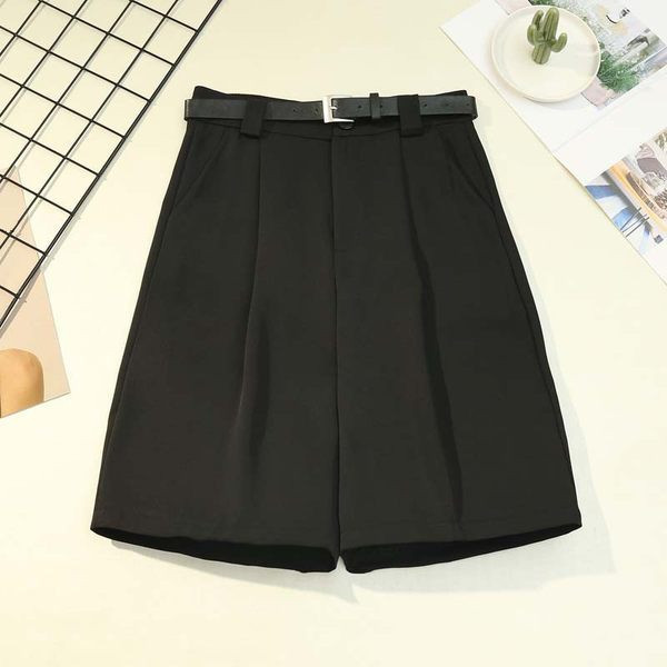 Ikdienas sieviešu šorti ar augstu vidukli un jostu