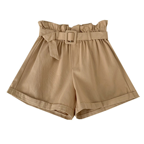 Pantaloni scurți moderni cu curea și talie înaltă - mai multe culori