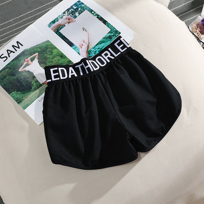 Mūsdienīgi sieviešu šorti ar uzrakstu plain model