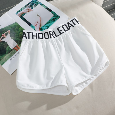 Mūsdienīgi sieviešu šorti ar uzrakstu plain model