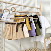 Ikdienas šorti ar jostiņu un kabatām vairākās krāsās