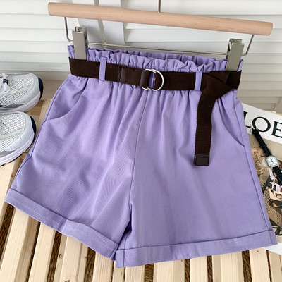 Ikdienas šorti ar jostiņu un kabatām vairākās krāsās