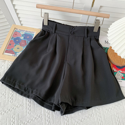 Pantaloni scurți de vară de damă cu talie înaltă