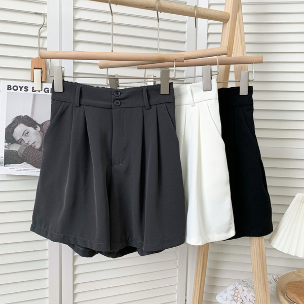 Pantaloni scurți de vară de damă cu talie înaltă