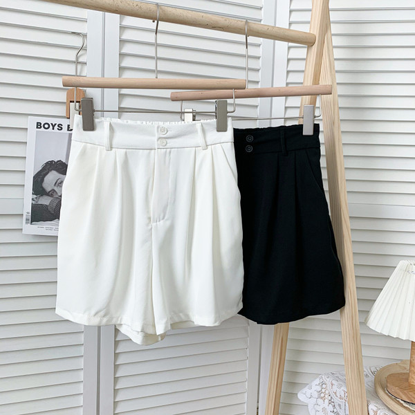 Pantaloni scurți de vară de damă cu talie înaltă