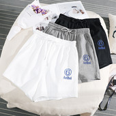 Sieviešu sporta šorti vienkāršs modelis ar izšuvumu