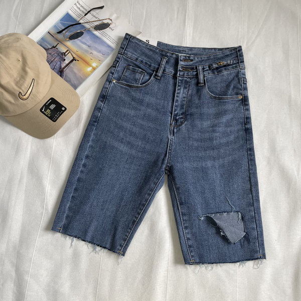 Ikdienas 3/4 džinsi ar kabatām