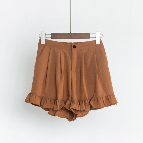 Pantaloni scurți de damă cu talie înaltă - patru culori