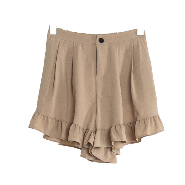 Pantaloni scurți de damă cu talie înaltă - patru culori