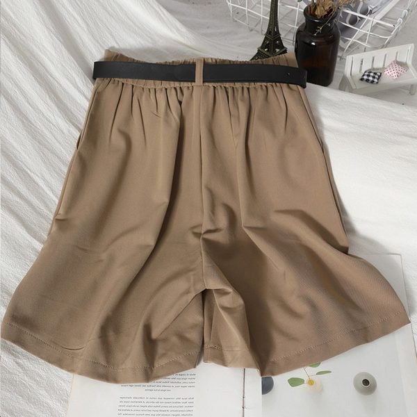 Sieviešu platie šorti ar jostu