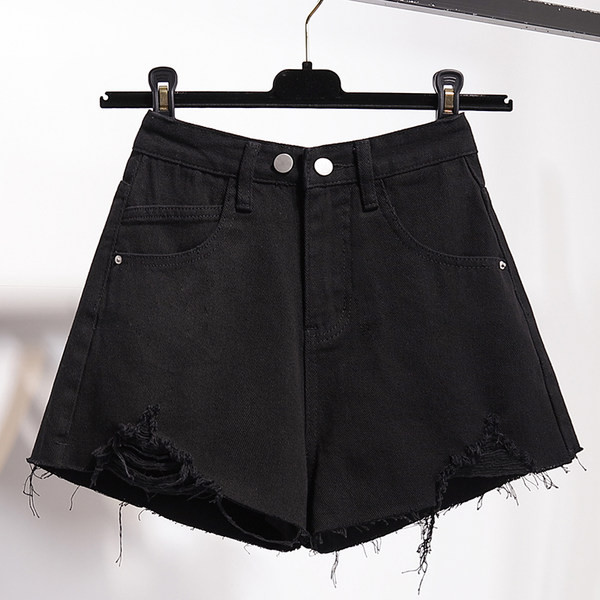 Дамски ежедневни дънкови панталони с разкъсани мотиви