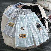 Ежедневни дамски панталони 3/4 дължина с апликация