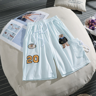 Ежедневни дамски панталони 3/4 дължина с апликация