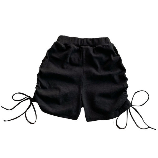 Sieviešu šorti ar saitēm un elastīgu jostasvietu