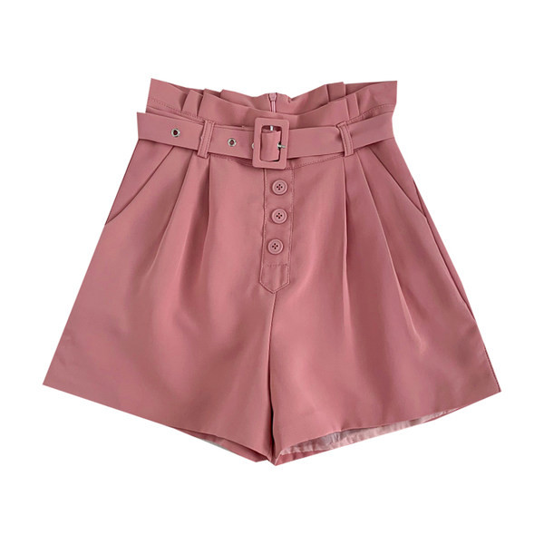Ikdienas vasaras šorti ar jostiņu un pogām