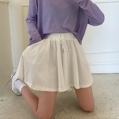 Pantaloni scurți casual dama model lat cu cravate