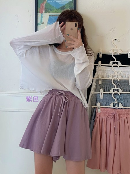 Pantaloni scurți casual dama model lat cu cravate