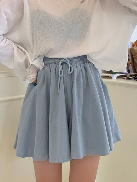 Pantaloni scurți casual dama model lat cu cravate