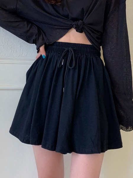 Pantaloni scurți casual dama model lat cu cravate