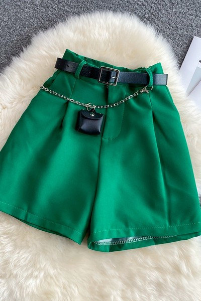 Model nou de pantaloni scurți de damă cu curea - mai multe culori