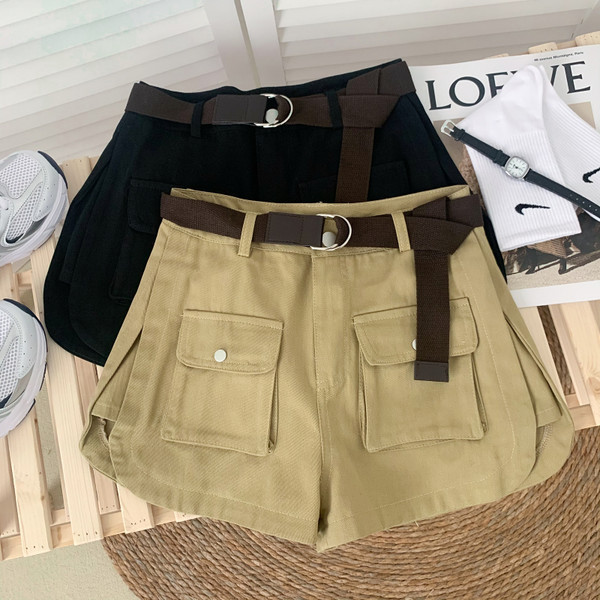 Pantaloni scurți moderni din denim cu buzunare în mai multe culori