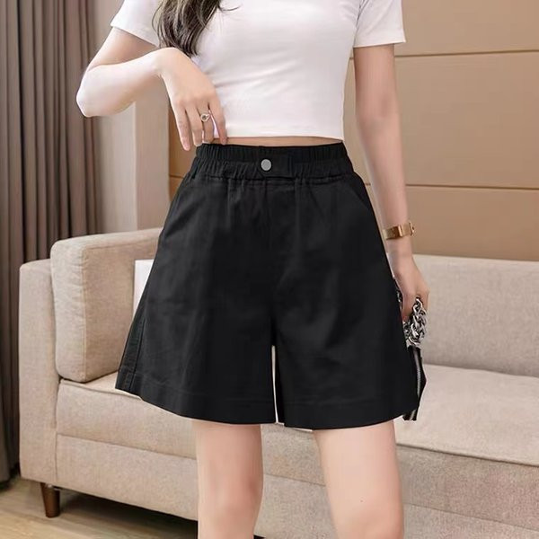 Sieviešu elastīgie šorti ar augstu vidukli