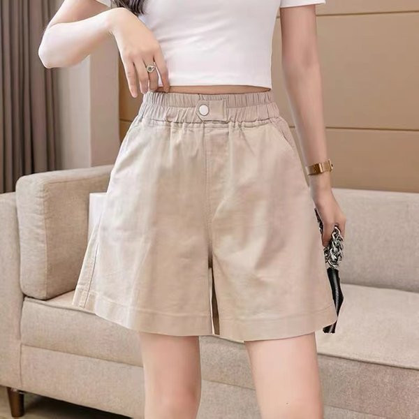 Sieviešu elastīgie šorti ar augstu vidukli