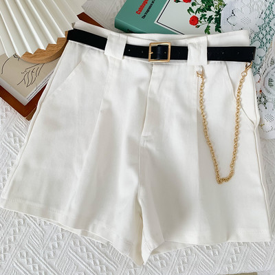 Vasarīgi sieviešu šorti ar kabatām un jostiņu vairākās krāsās