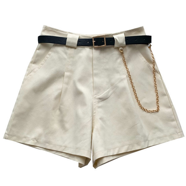 Vasarīgi sieviešu šorti ar kabatām un jostiņu vairākās krāsās