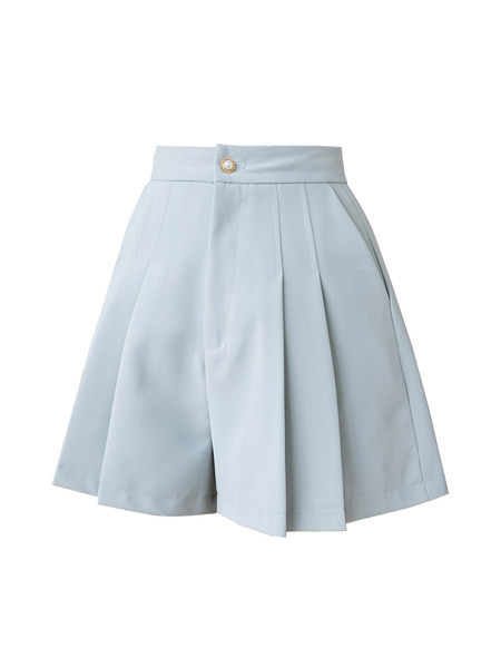 Sieviešu kroku šorti ar augstu vidukli un kabatām