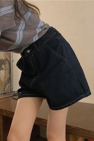 Sieviešu modernas platas džinsa bikses ar augstu vidukli