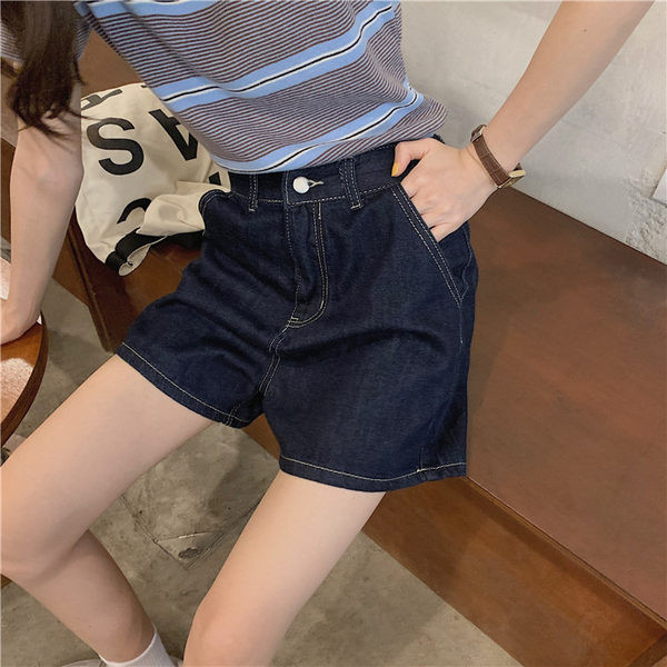 Sieviešu modernas platas džinsa bikses ar augstu vidukli